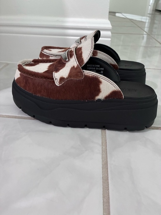 Shoes - The Nike Air Jordan Mule Cow Print Brown IB1497-001 in size 7 WOMEN